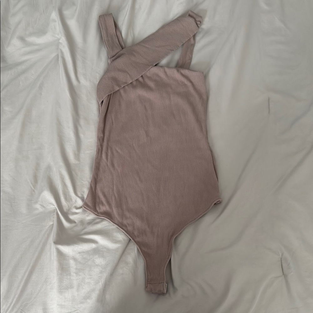 Lulus Ribbed Asymmetrical Body Suit